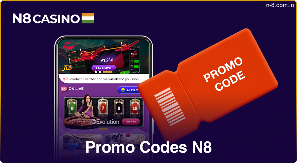 Special N8 promo code for extra bonuses