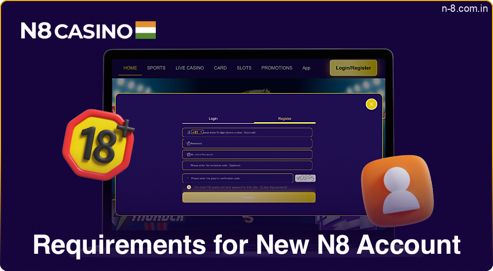 N8 Casino Account Requirements for Indians